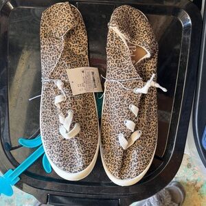 Blowfish Tan Leopard Print Sneakers